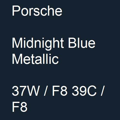 Porsche, Midnight Blue Metallic, 37W / F8 39C / F8.